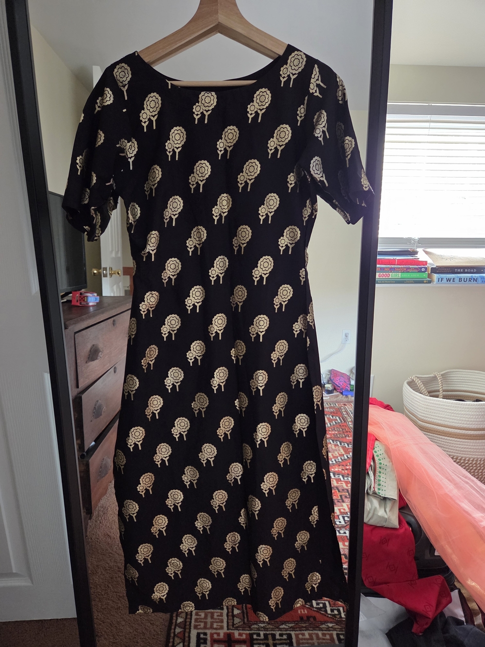 Black and Gold Kurti